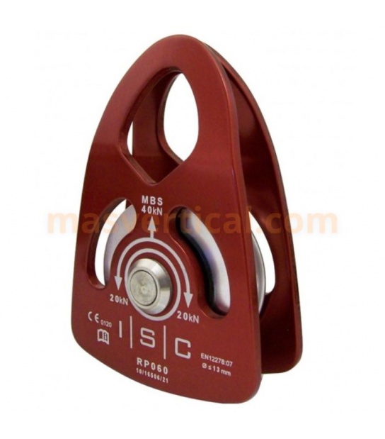 Polea Simple Roja 13mm 40kN ISC