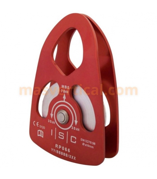 Polea Aliminio Grande 16mm 70kN ISC