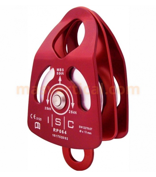 Polea Mediana Doble 13mm 50kN ISC